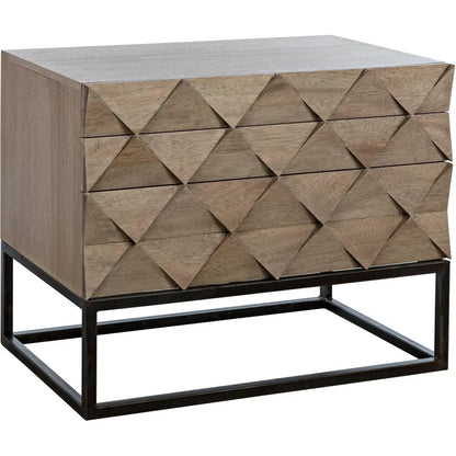 Draco Steel Stand Wood Sideboard