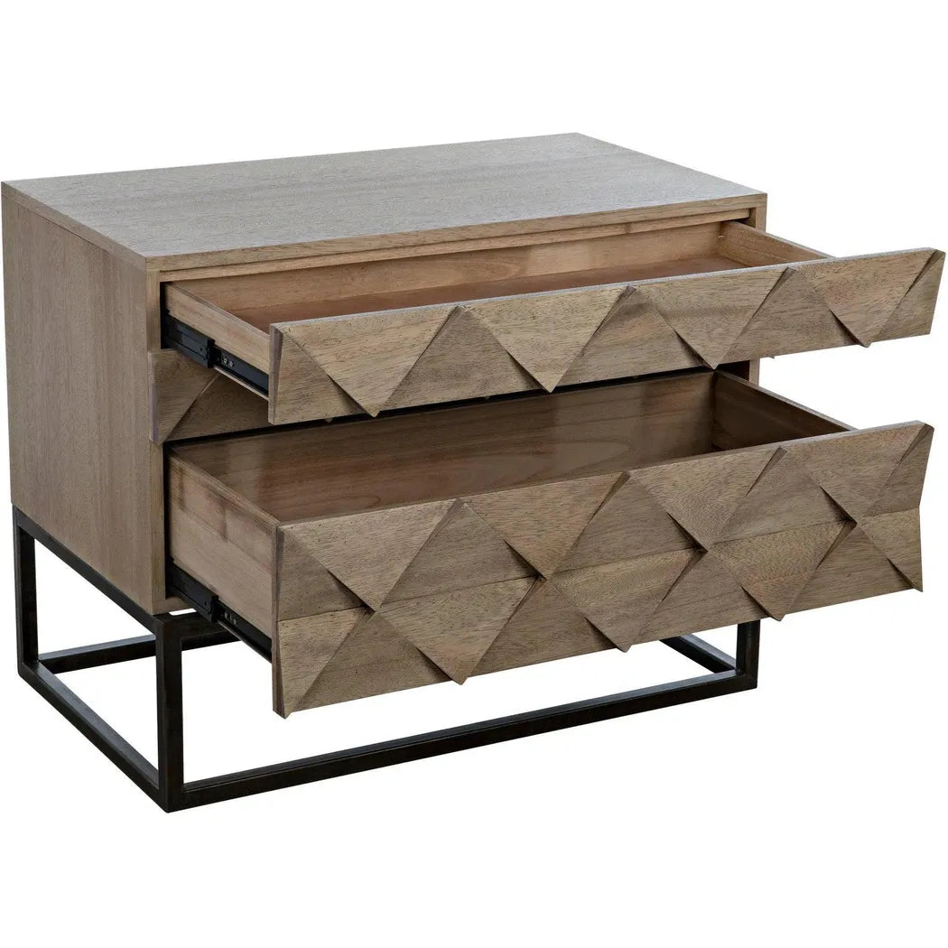 Draco Steel Stand Wood Sideboard