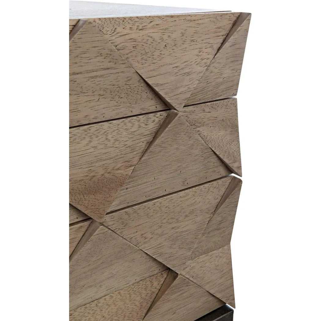 Draco Steel Stand Wood Sideboard