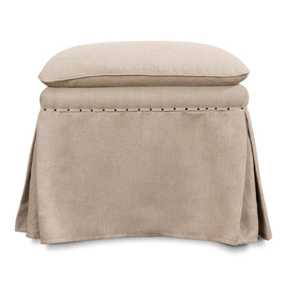 Draped Skirted Ottoman-Ottomans-Sarreid-LOOMLAN