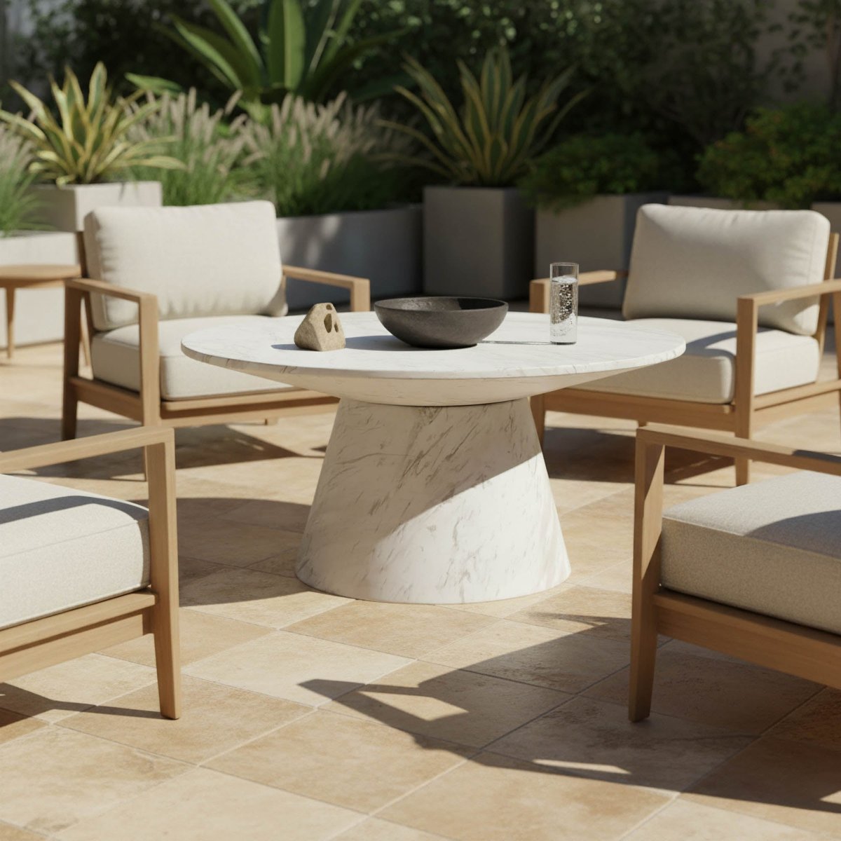 LH Home Dream Concrete Outdoor Coffee Table