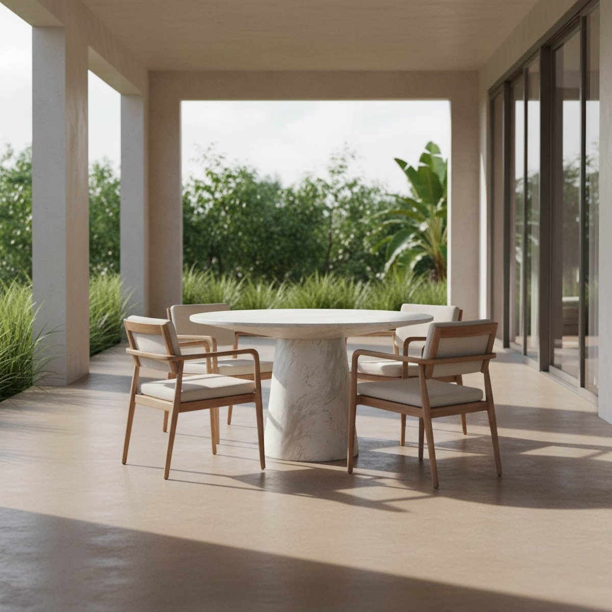 LH Home Dream Concrete Outdoor Dining Table