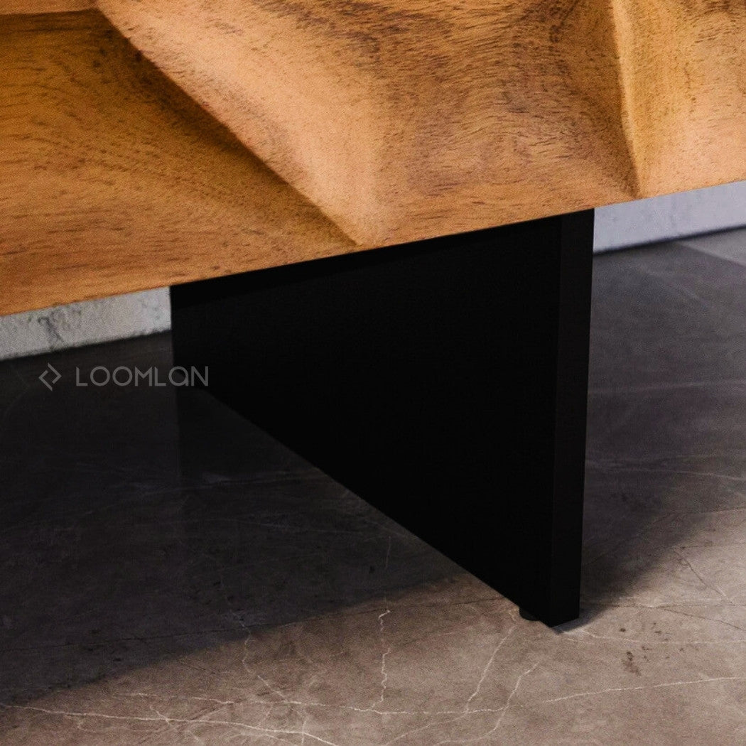 LOOMLAN Drevalen Three Drawers Wood Sideboard