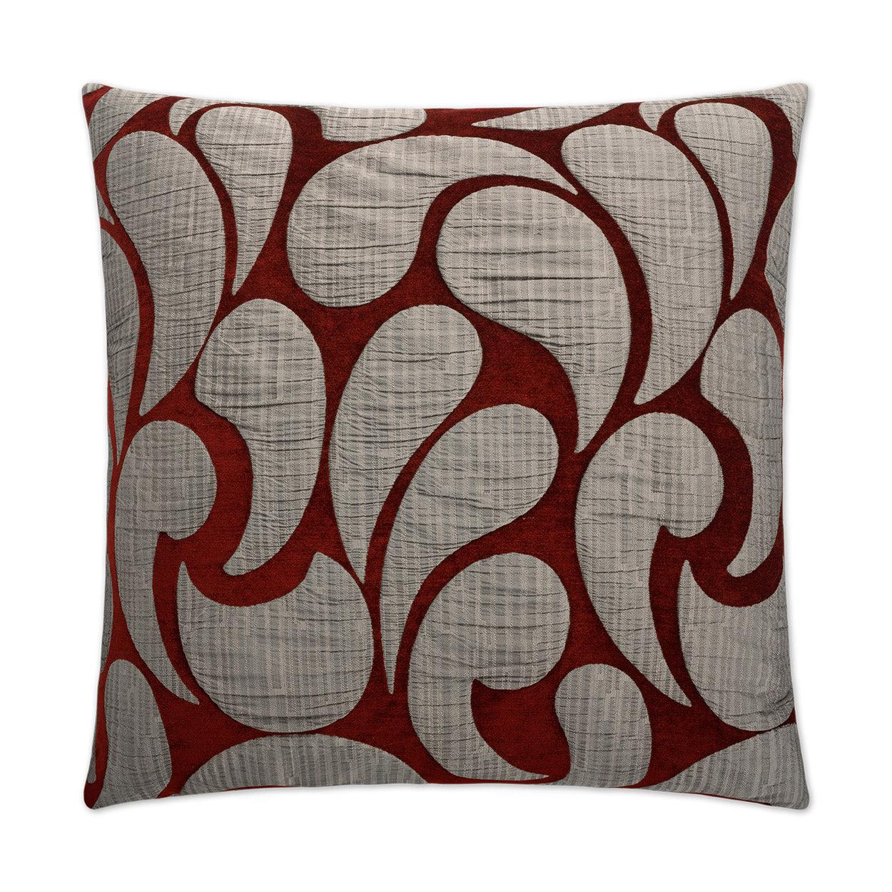 Drizzle Pillow - Ruby-Throw Pillows-D.V. KAP-LOOMLAN