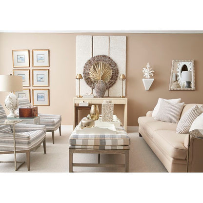 Chelsea House Drop Zone Raffia Warpped Console Table