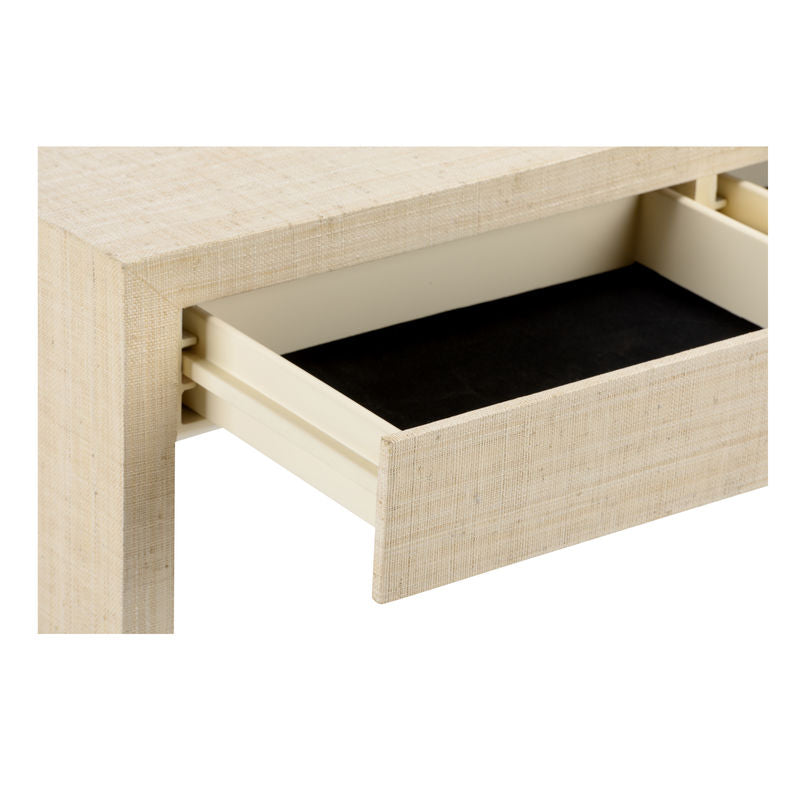 Chelsea House Drop Zone Raffia Warpped Console Table