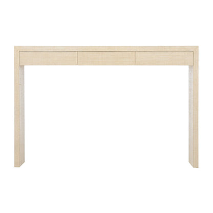 Chelsea House Drop Zone Raffia Warpped Console Table