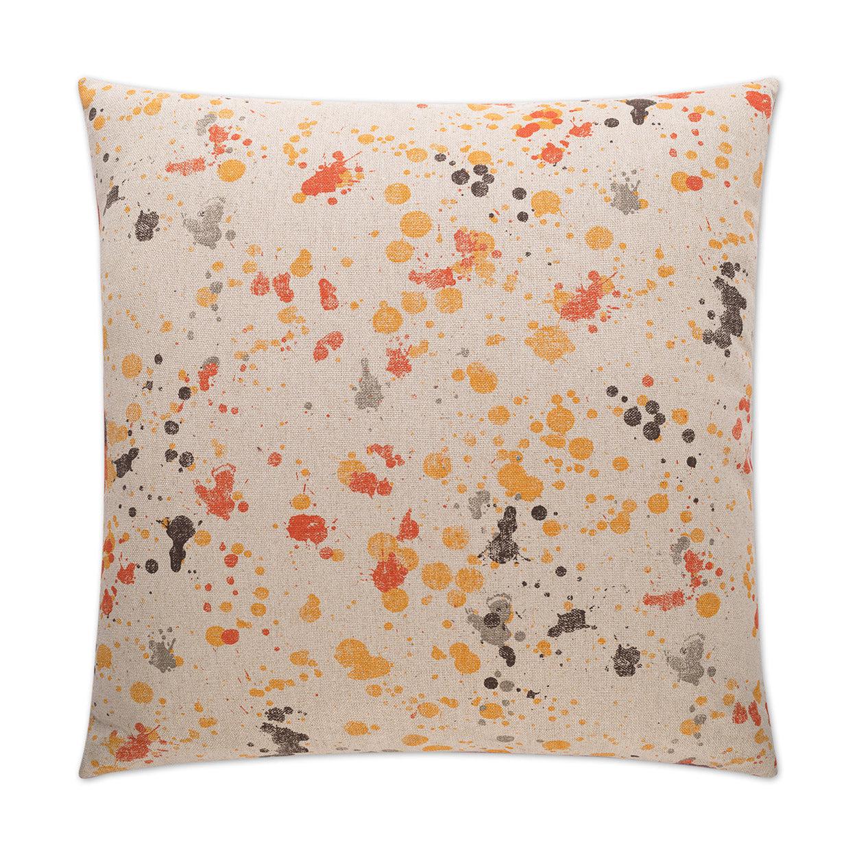 Dropcloth Pillow - Orange-Throw Pillows-D.V. KAP-LOOMLAN