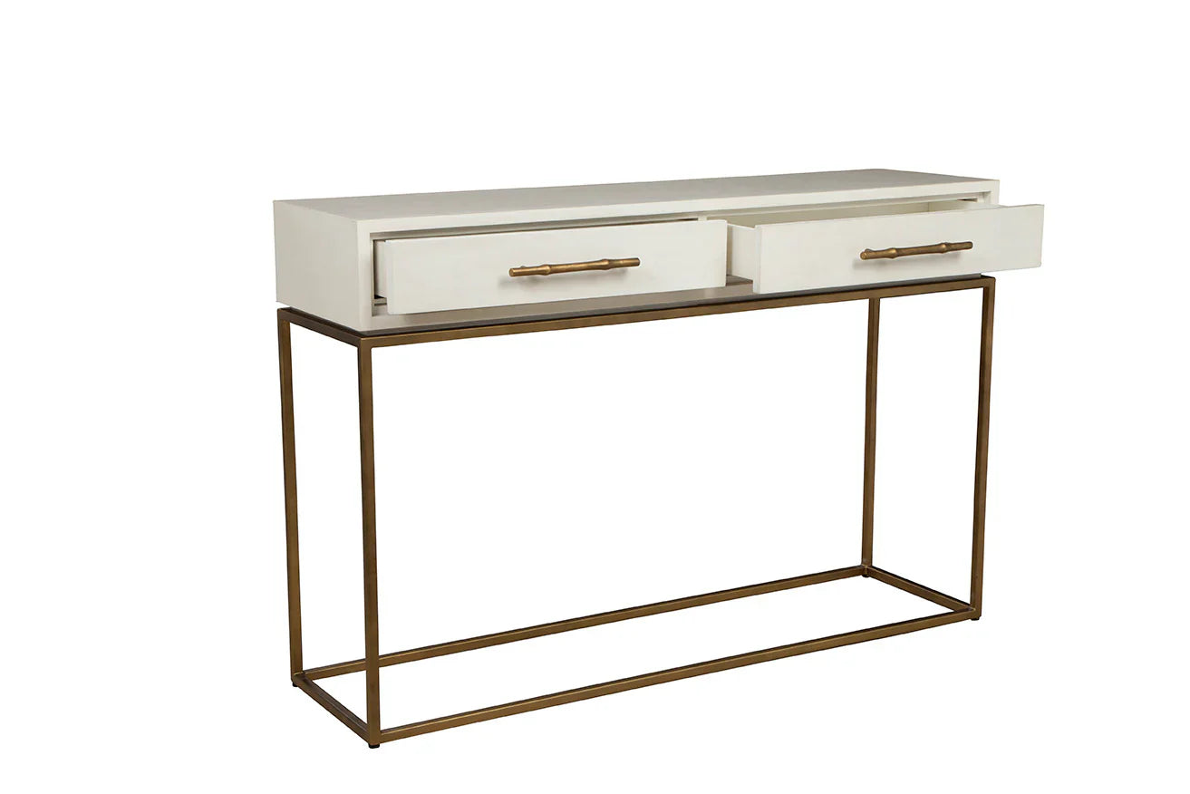 Duchess Wooden Cream Rectangular Console Table