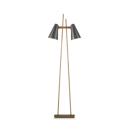 Duet Metal Framed Floor Lamp