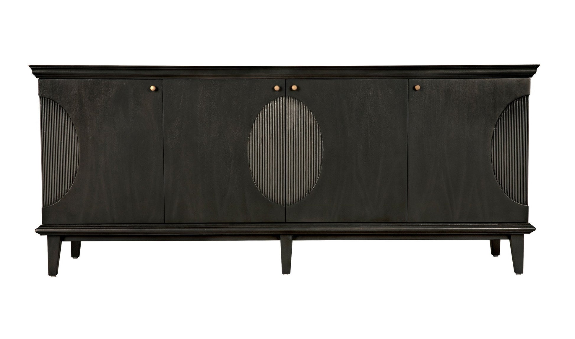 Dumont Wood Black Sideboard-Sideboards-Noir-Sideboards and Things