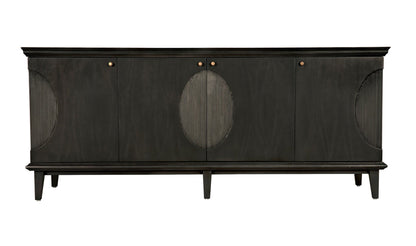 Dumont Wood Black Sideboard-Sideboards-Noir-Sideboards and Things