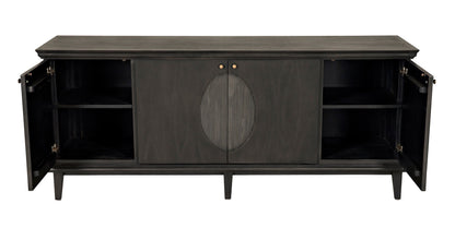 Dumont Wood Black Sideboard-Sideboards-Noir-Sideboards and Things