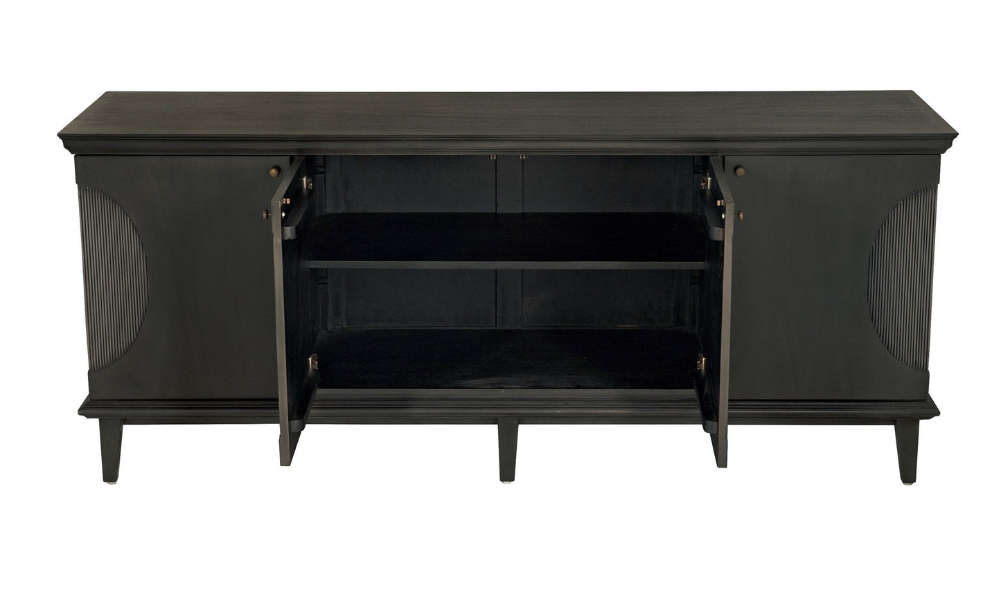 Dumont Wood Black Sideboard-Sideboards-Noir-Sideboards and Things