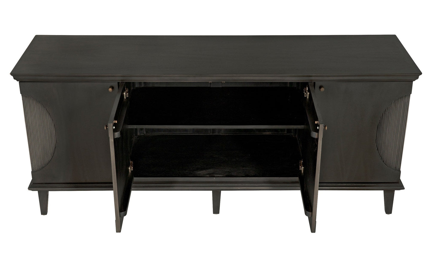 Dumont Wood Black Sideboard-Sideboards-Noir-Sideboards and Things