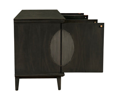 Dumont Wood Black Sideboard-Sideboards-Noir-Sideboards and Things