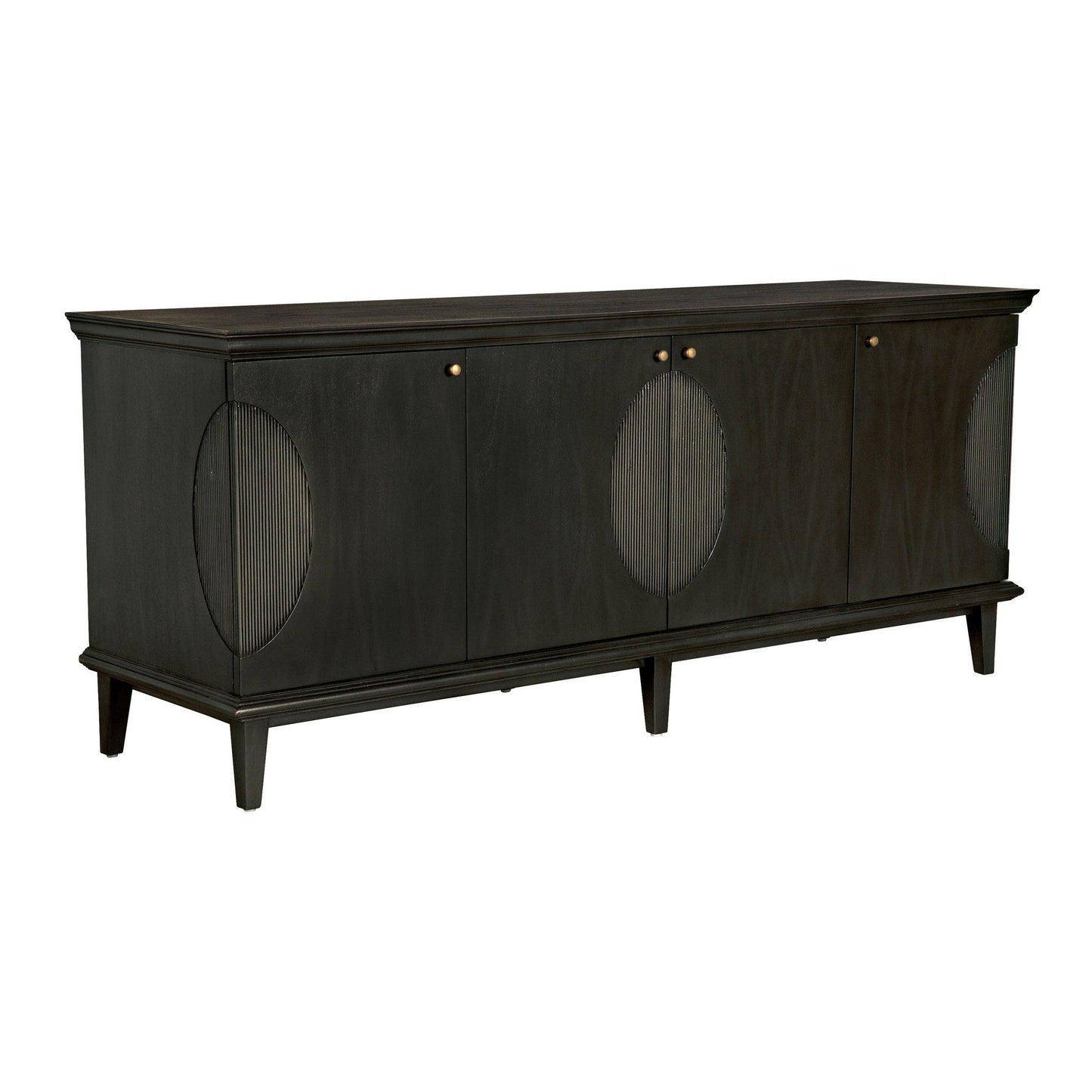 Dumont Wood Black Sideboard-Sideboards-Noir-Sideboards and Things