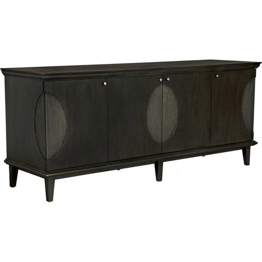 Noir Dumont Wood Black Sideboard