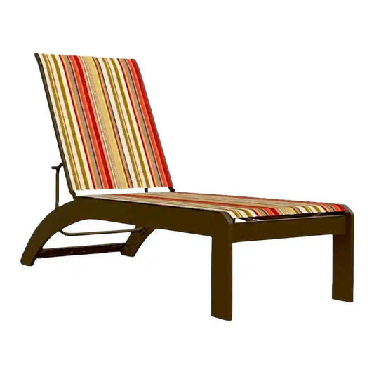 Telescope Dune MGP Sling Stacking Armless Outdoor Chaise With Wheels