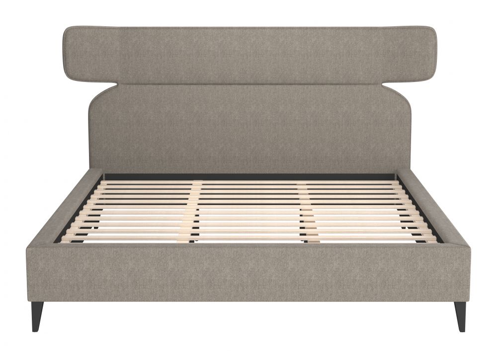 Zuo Modern Dusa Grey Fabric Bed