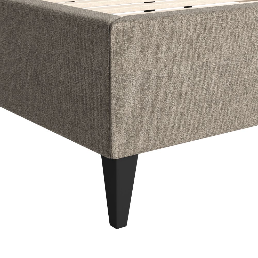 Zuo Modern Dusa Grey Fabric Bed