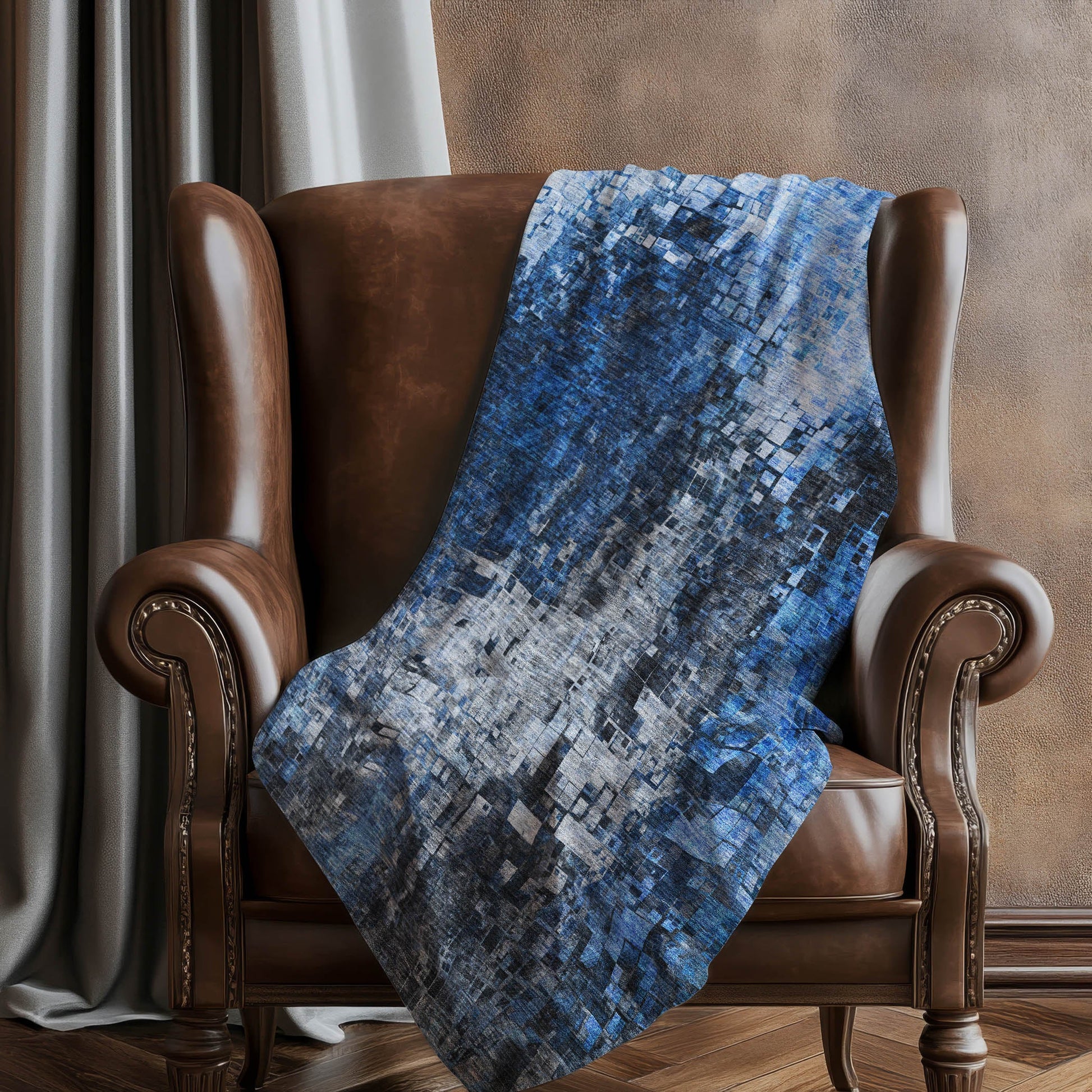 Addison Rugs Dust Echo Blue Washable Indoor-Outdoor Rug