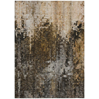 Addison Rugs Dust Echo Brown Washable Indoor-Outdoor Rug