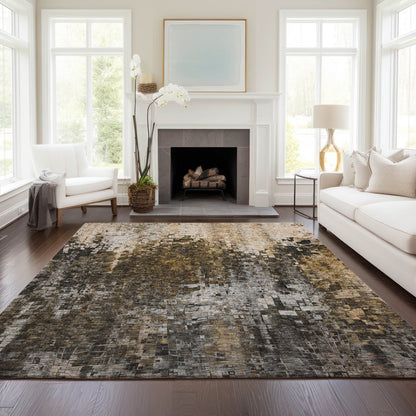 Addison Rugs Dust Echo Brown Washable Indoor-Outdoor Rug
