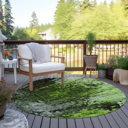 Addison Rugs Dust Echo Green Washable Indoor-Outdoor Rug