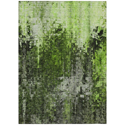 Addison Rugs Dust Echo Green Washable Indoor-Outdoor Rug