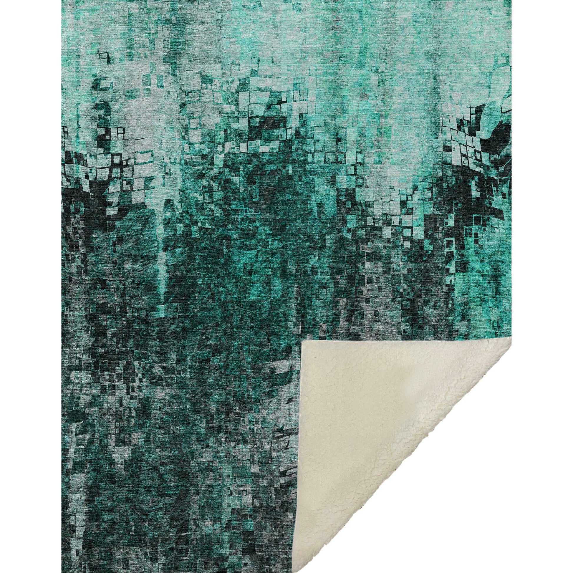 Addison Rugs Dust Echo Teal Washable Indoor-Outdoor Rug
