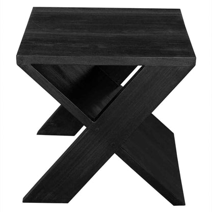 Dylan Wooden Black Side Table