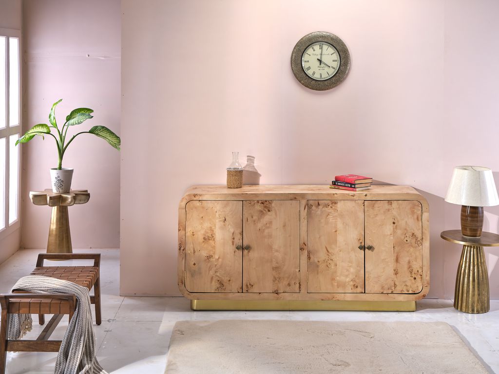 LOOMLAN Jalthira Burl Wood Credenza