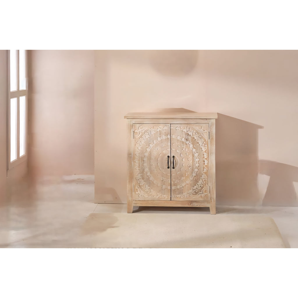 Lyan Two Doors Wooden Accent Cabinet