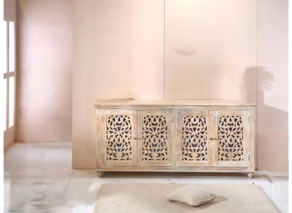 Norella Four Doors Wood Sideboard