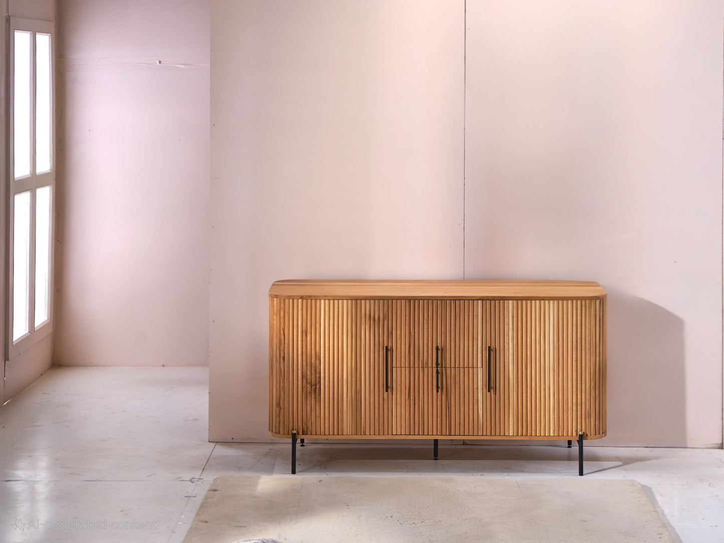 LOOMLAN Melaneth Wooden Brown Sideboard