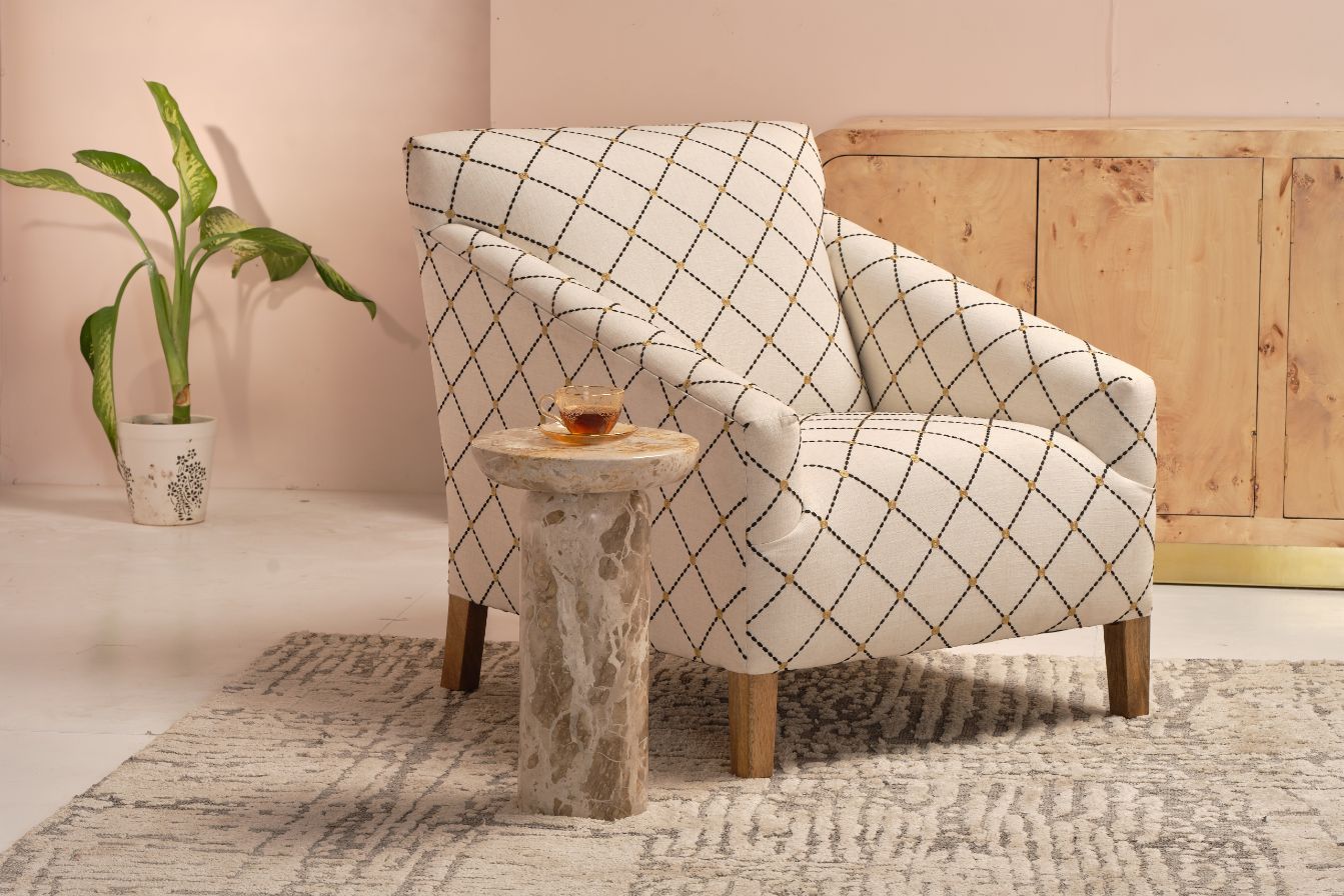 LOOMLAN Barrington Marble Round Accent Table