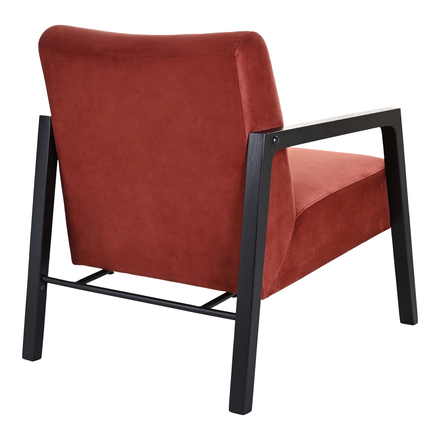 Fox Polyester Upholstered Red Armchair