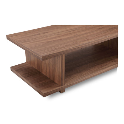 Miri Walnut Veneer Rectangular Coffee Table