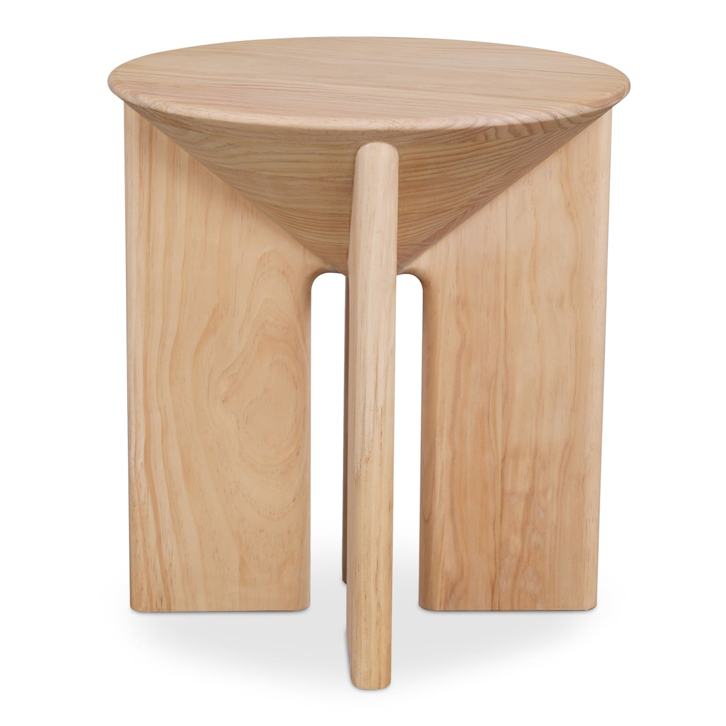 Nekko Natural Solid Pine Round Accent Table