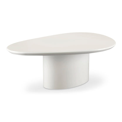 Eden Mdf White Geometric Coffee Table