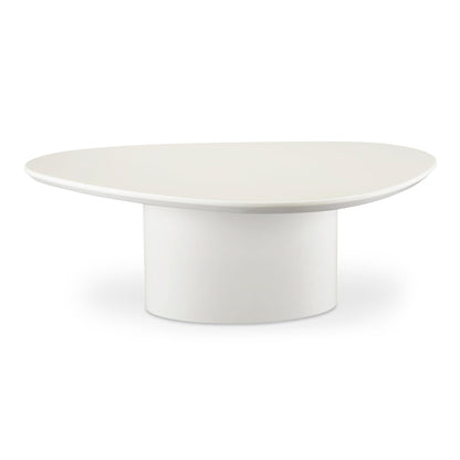 Eden Mdf White Geometric Coffee Table