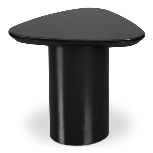 Edem Mdf Black Geometric Accent Table