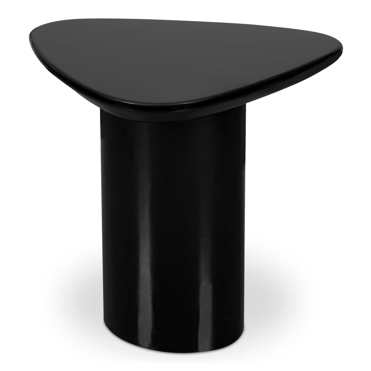 Edem Mdf Black Geometric Accent Table