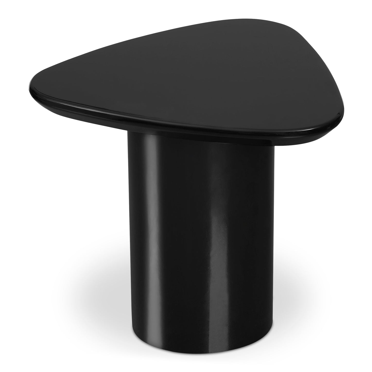 Edem Mdf Black Geometric Accent Table