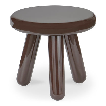 Joy Wood and Metal Round Accent Table