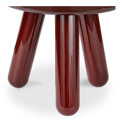 Joy Wood and Metal Round Accent Table