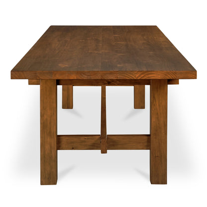 30 in. Mikoshi Solid Pine Brown Rectangular Dining Table