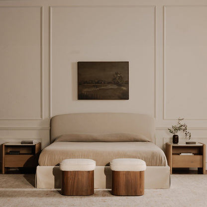 Sonny Wood Lift-Top Storage Stool