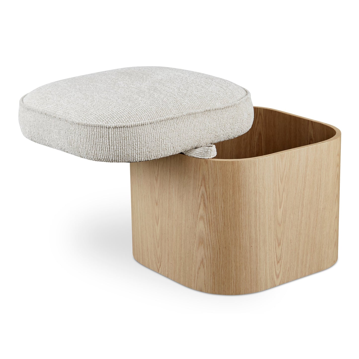 Sonny Wood Lift-Top Storage Stool